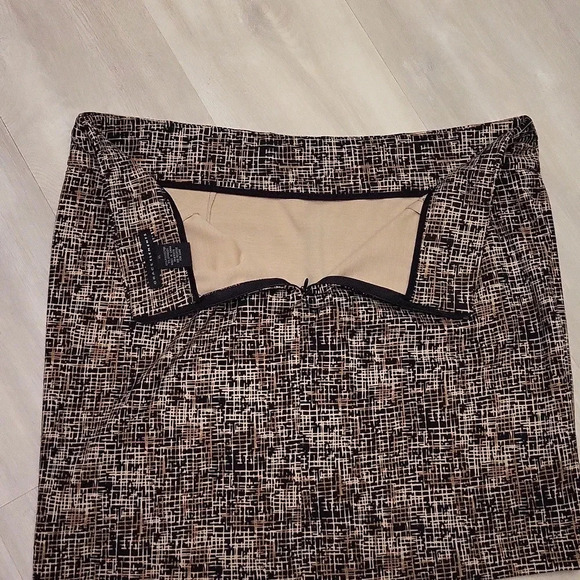 🛍Grace Elements Tan and Black Abstract Design Skirt Womens Size‎ XL - Picture 4 of 6